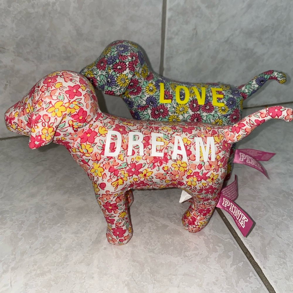 Set of 2 VS Pink Dogs